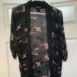 Camo 3/4 Cardigan